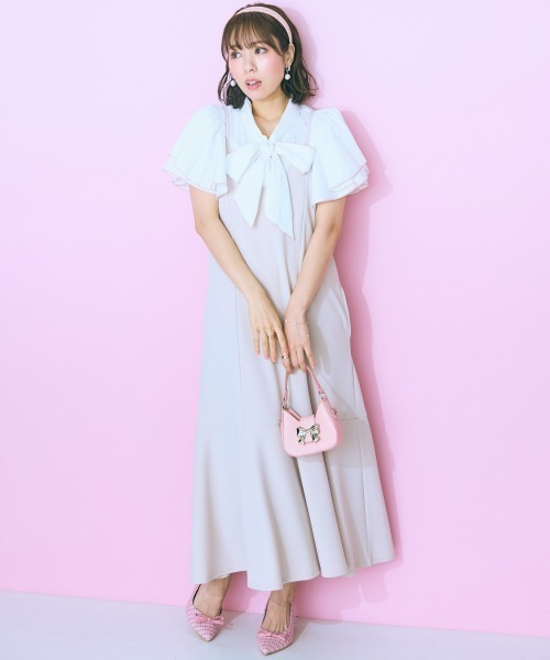 「marun」 「SMILELAND」半袖ブラウス LL オフホワイト レディース_画像7