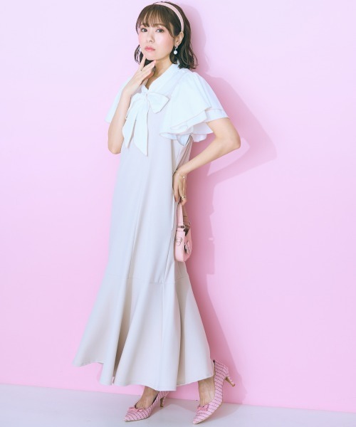 「marun」 「SMILELAND」半袖ブラウス LL オフホワイト レディース_画像8