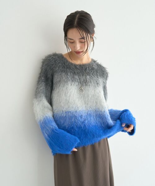 「YECCA VECCA」 長袖ニット FREE ラベンダー レディース_画像2