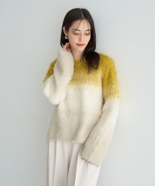「YECCA VECCA」 長袖ニット FREE ラベンダー レディース_画像4