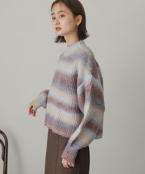 「SENSE OF PLACE by URBAN RESEARCH」 長袖ニット ONE グリーン レディース_画像5