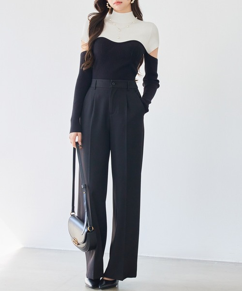「DRESS PLUS」 パンツ M ブラウン レディース_画像5