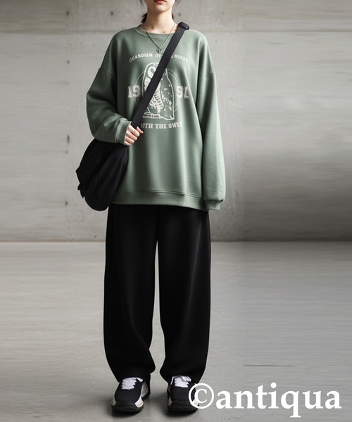 「antiqua」 スウェットパンツ MEDIUM グレー レディース_画像5
