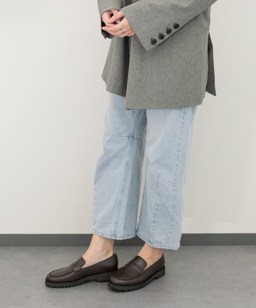 「Fabio Rusconi」 フラットパンプス 38 ダークブラウン レディースの画像