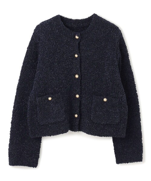 「UNFILO」 ニットカーディガン SMALL ベージュ レディース_画像8