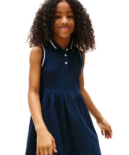 ワンピース GIRLS スリーブレスポロワンピース キッズ 子供服の画像