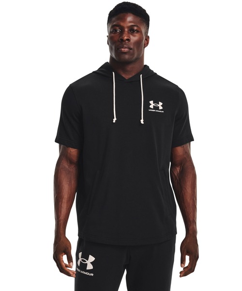 「UNDER ARMOUR」 プルオーバーパーカー L ブラック メンズ_画像3