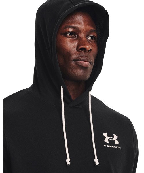 「UNDER ARMOUR」 プルオーバーパーカー L ブラック メンズ_画像6