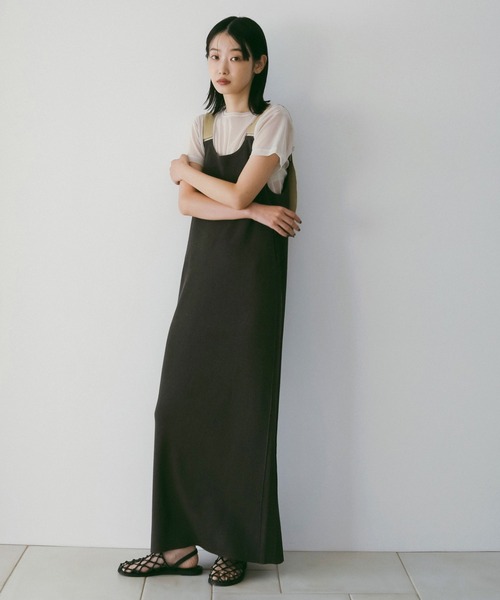 anuke（アンヌーク） ワンピース salopette Knit Onepiece : ZOZOTOWN