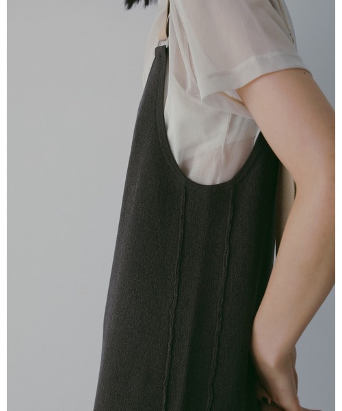 anuke（アンヌーク） ワンピース salopette Knit Onepiece : ZOZOTOWN