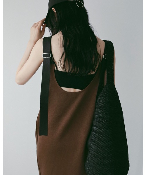 anuke（アンヌーク） ワンピース salopette Knit Onepiece : ZOZOTOWN