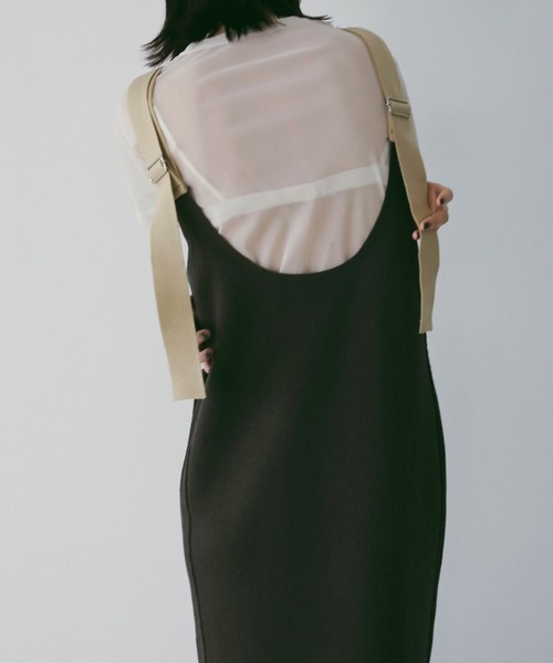 anuke（アンヌーク） ワンピース salopette Knit Onepiece : ZOZOTOWN