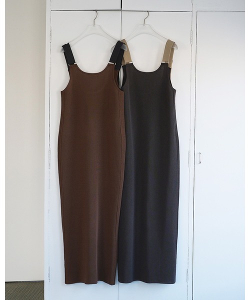 anuke（アンヌーク） ワンピース salopette Knit Onepiece : ZOZOTOWN