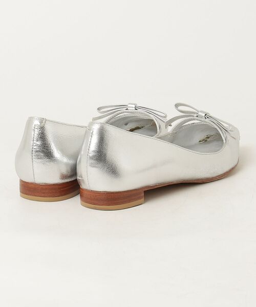 「TSURU by Mariko Oikawa」 フラットパンプス 38 シルバー レディース_画像2