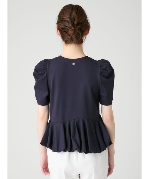tシャツ 「洗える」「WEB・一部店舗限定カラー」バルーンヘムアシンメトリーポンチトップス レディースの画像