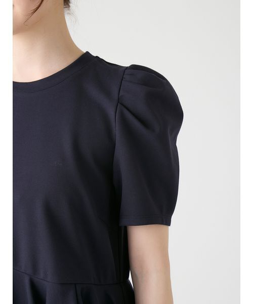 tシャツ 「洗える」「WEB・一部店舗限定カラー」バルーンヘムアシンメトリーポンチトップス レディースの画像