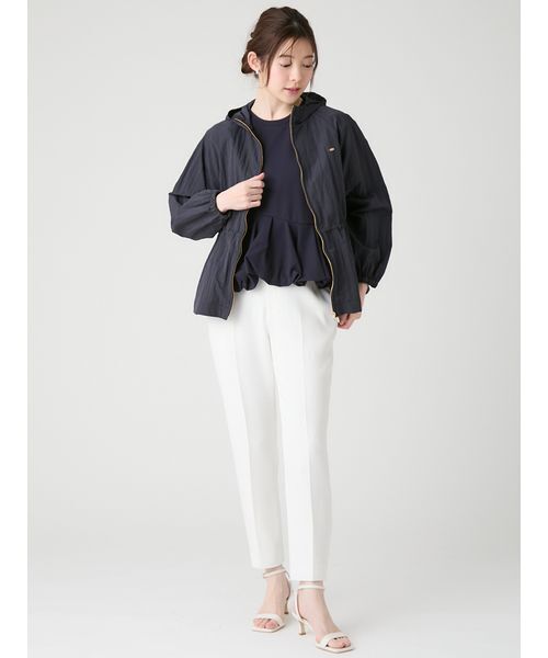 tシャツ 「洗える」「WEB・一部店舗限定カラー」バルーンヘムアシンメトリーポンチトップス レディースの画像