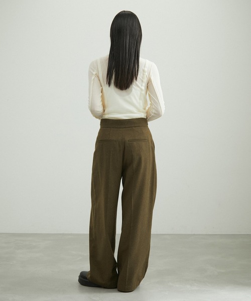 「ADAM ET ROPE'」 スラックス 36 グレー系その他 レディース_画像4