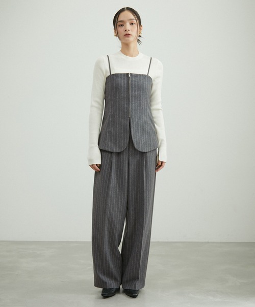 「ADAM ET ROPE'」 スラックス 36 グレー系その他 レディース_画像6