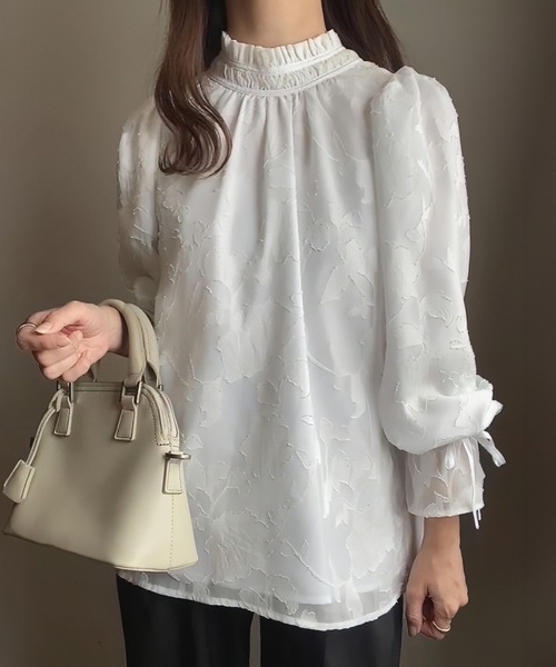 「FILLOU」 長袖ブラウス LARGE アイボリー レディース_画像5