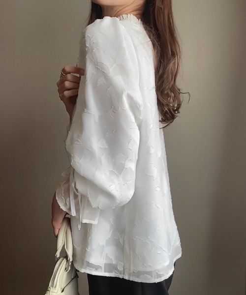「FILLOU」 長袖ブラウス LARGE アイボリー レディース_画像6