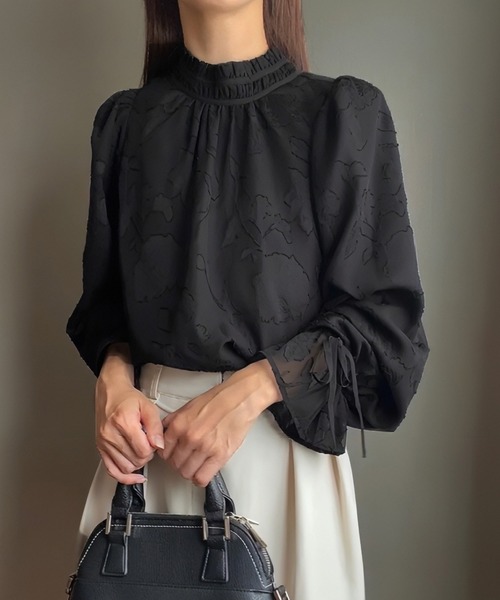 「FILLOU」 長袖ブラウス LARGE アイボリー レディース_画像8