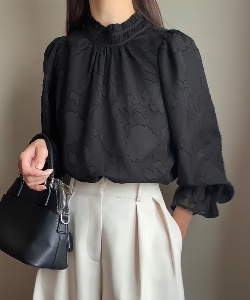 「FILLOU」 長袖ブラウス LARGE アイボリー レディース_画像9