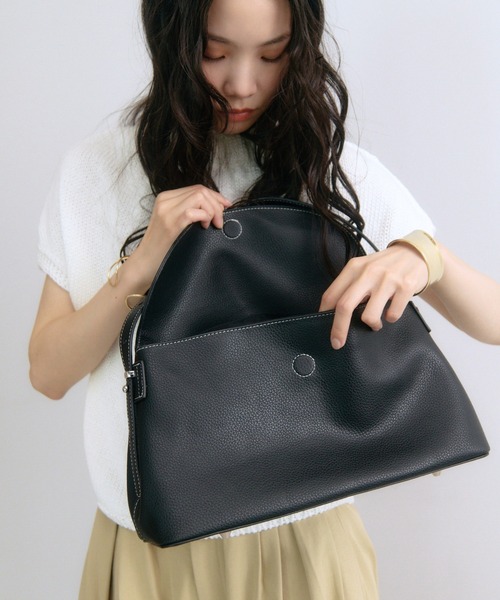 soins ハンドバッグ 「牛革」トップハンドルバッグ : ZOZOTOWN Yahoo