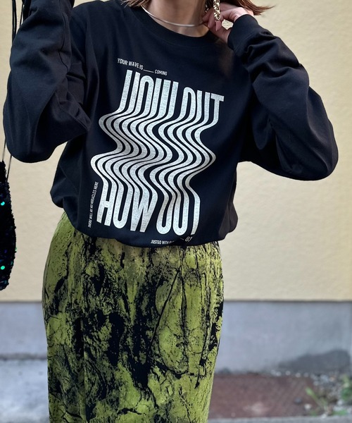 「mi via loca」 「United Athle」長袖カットソー X-LARGE ベージュ レディース_画像9