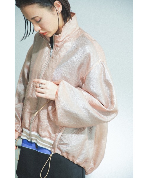 「OKIRAKU」 「ROSE BUD」ブルゾン ONE SIZE グリーン レディース_画像8
