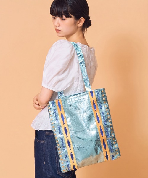 Casselini（キャセリーニ） トートバッグ メタリック刺繍トート