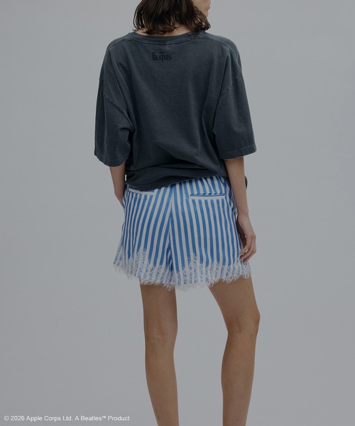 Ameri（アメリ） パンツ MEDI LACE DOCKING PATTERN SHORTS レディース