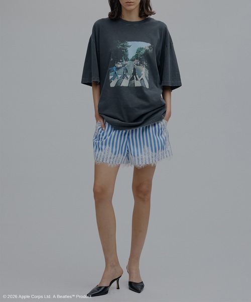 Ameri（アメリ） パンツ MEDI LACE DOCKING PATTERN SHORTS レディース