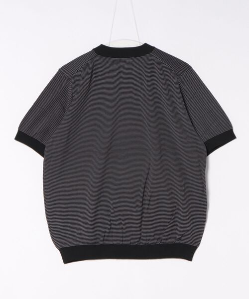 「Rinascente」 半袖ニット MEDIUM チャコールグレー メンズ_画像2