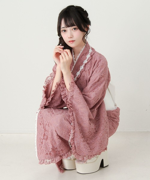 DearMyLove 浴衣 3wayボウタイリボンお嬢様レース浴衣 レディース