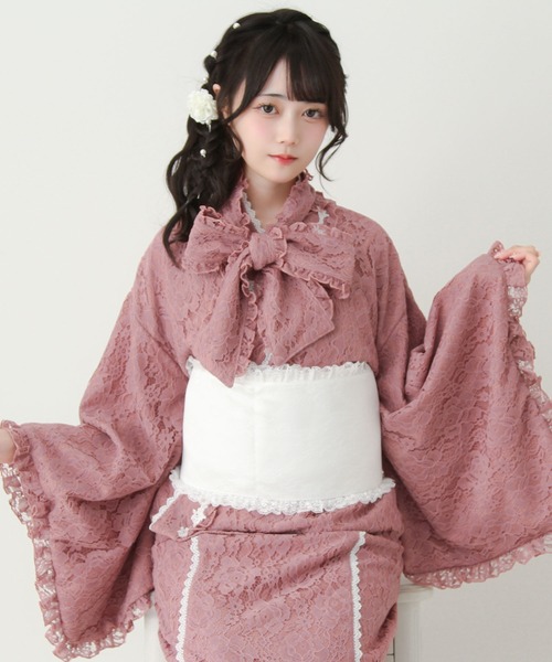 DearMyLove 浴衣 3wayボウタイリボンお嬢様レース浴衣 レディース