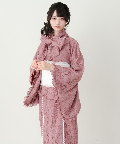 DearMyLove 浴衣 3wayボウタイリボンお嬢様レース浴衣 レディース