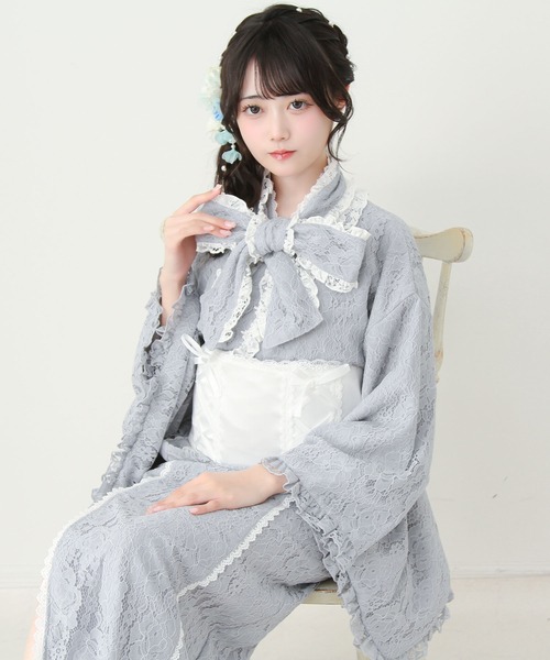 DearMyLove 浴衣 3wayボウタイリボンお嬢様レース浴衣 レディース