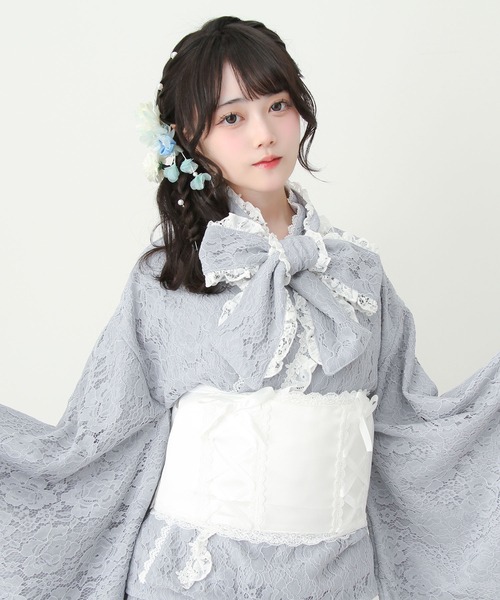 DearMyLove 浴衣 3wayボウタイリボンお嬢様レース浴衣 レディース