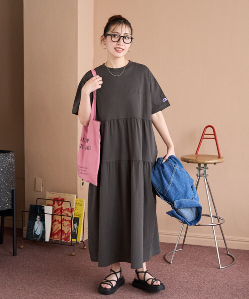 FREAK'S STORE（フリークスストア） 「champion」7分袖ワンピース