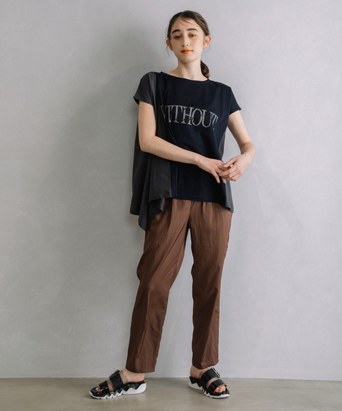 「MARECHAL TERRE」 半袖Tシャツ MEDIUM ブラック レディース_画像9