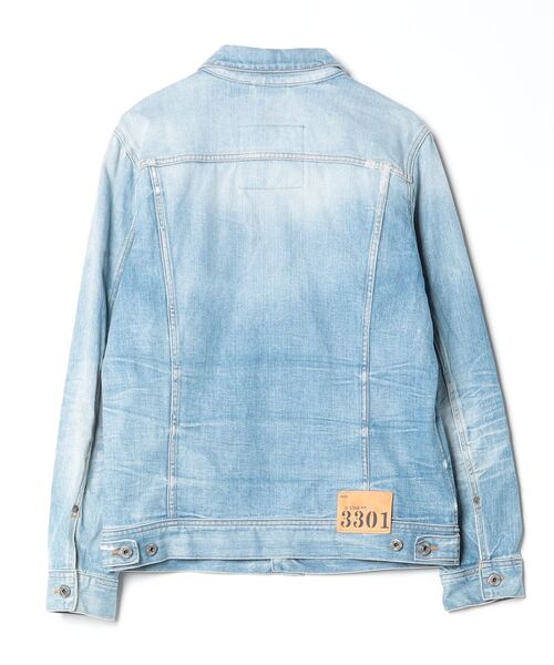 Más です。G-STAR RAWデニムジャケット 淡い青 サイズXL G-STAR RAW 「G-STAR」 デニムジャケット X-LARGE ブルー メンズ