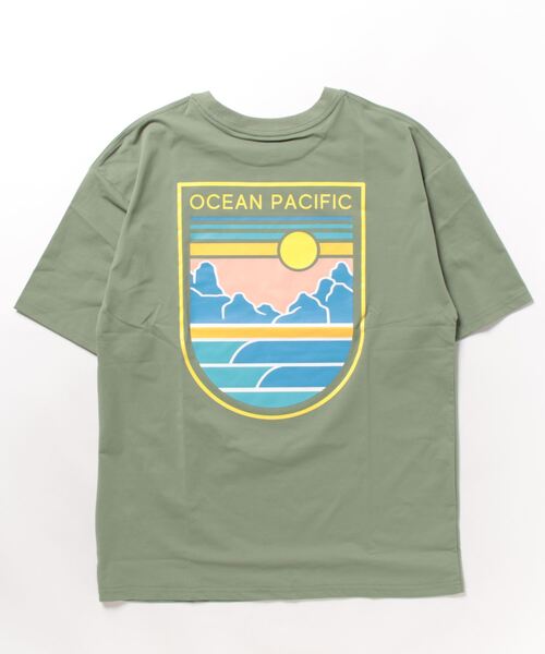 「Ocean Pacific」 半袖Tシャツ X-LARGE カーキ メンズ_画像3