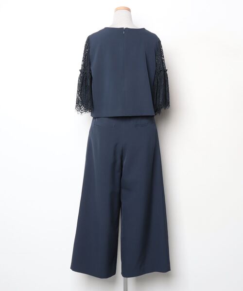 「Ray BEAMS」 パンツスーツ 1 ネイビー レディース_画像2