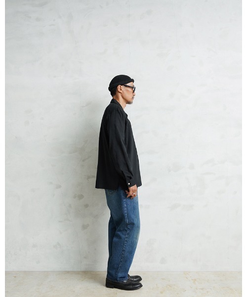 WAIPER.inc シャツ コットンレーヨン オープンカラー L/Sシャツ