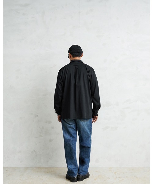 WAIPER.inc シャツ コットンレーヨン オープンカラー L/Sシャツ