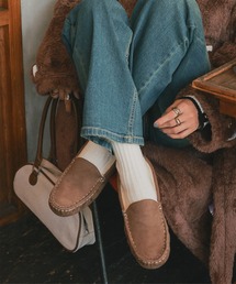 ルブタン　デッキシューズ　モカシン　スニーカー　ムートン　ショートブーツ　極美品 KOBE LETTUCE（神戸レタス） デッキシューズ モカシン フェイク