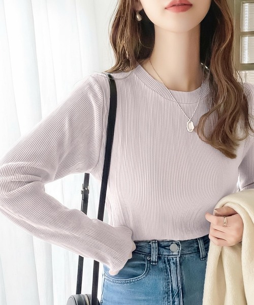 tシャツ 袖口まで上品かわいく。ラウンドネック袖メローブラウス(長袖) レディース | classicalelf | 23