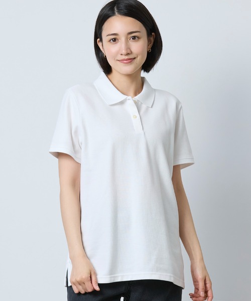 ❤️値下げ　新品未使用　アンパスィポロシャツ ホワイト/ネイビーL L.L.Bean（エルエルビーン） ポロシャツ ポロ プレミアム・ダブル