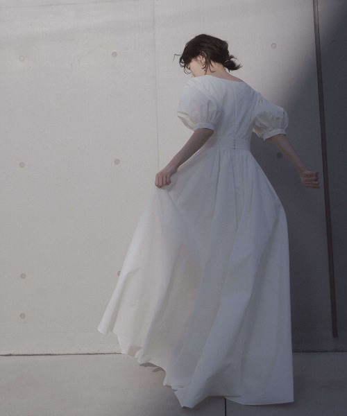 kaene（カエン） ドレス タフタカシュクールドレス「white collection
